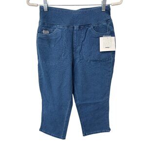 Quacker Factory DreamJeannes Regular Flat Waistband Capri Size XXS Vintage NEW